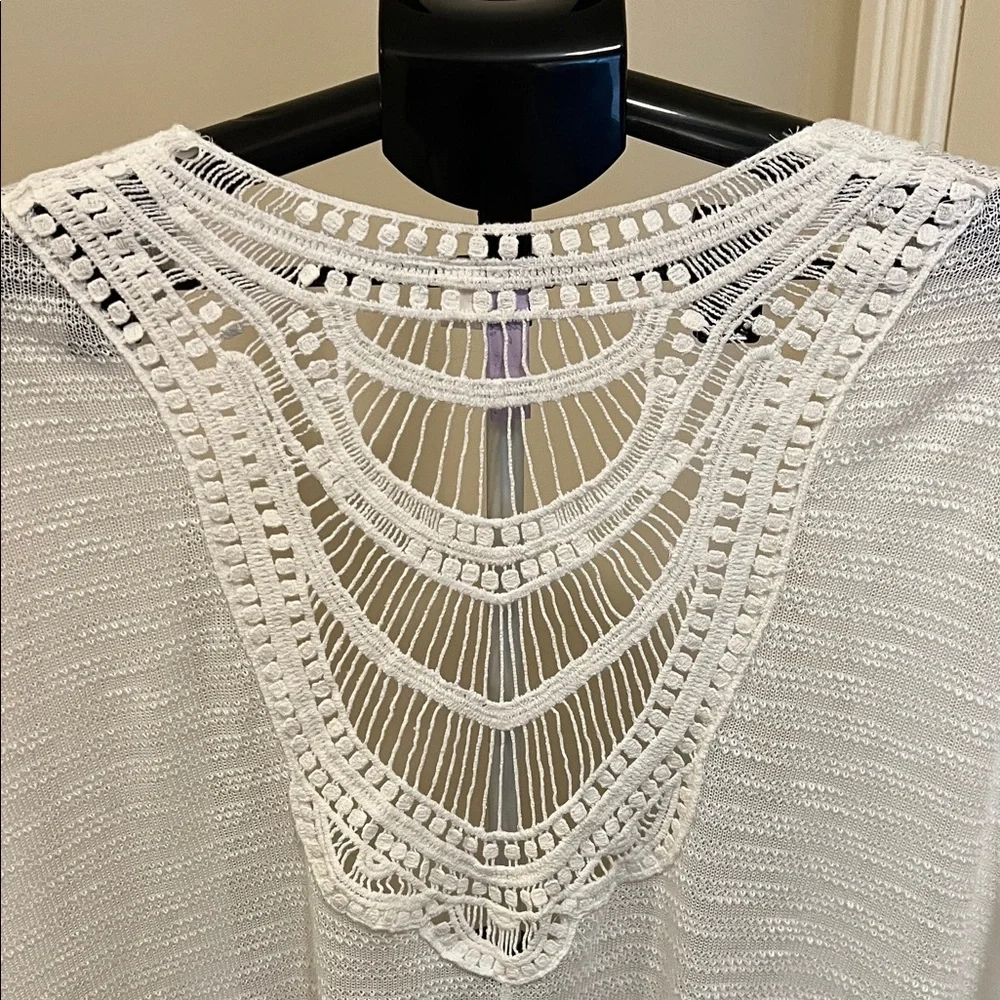Alya White Knit Swim Cover-Up